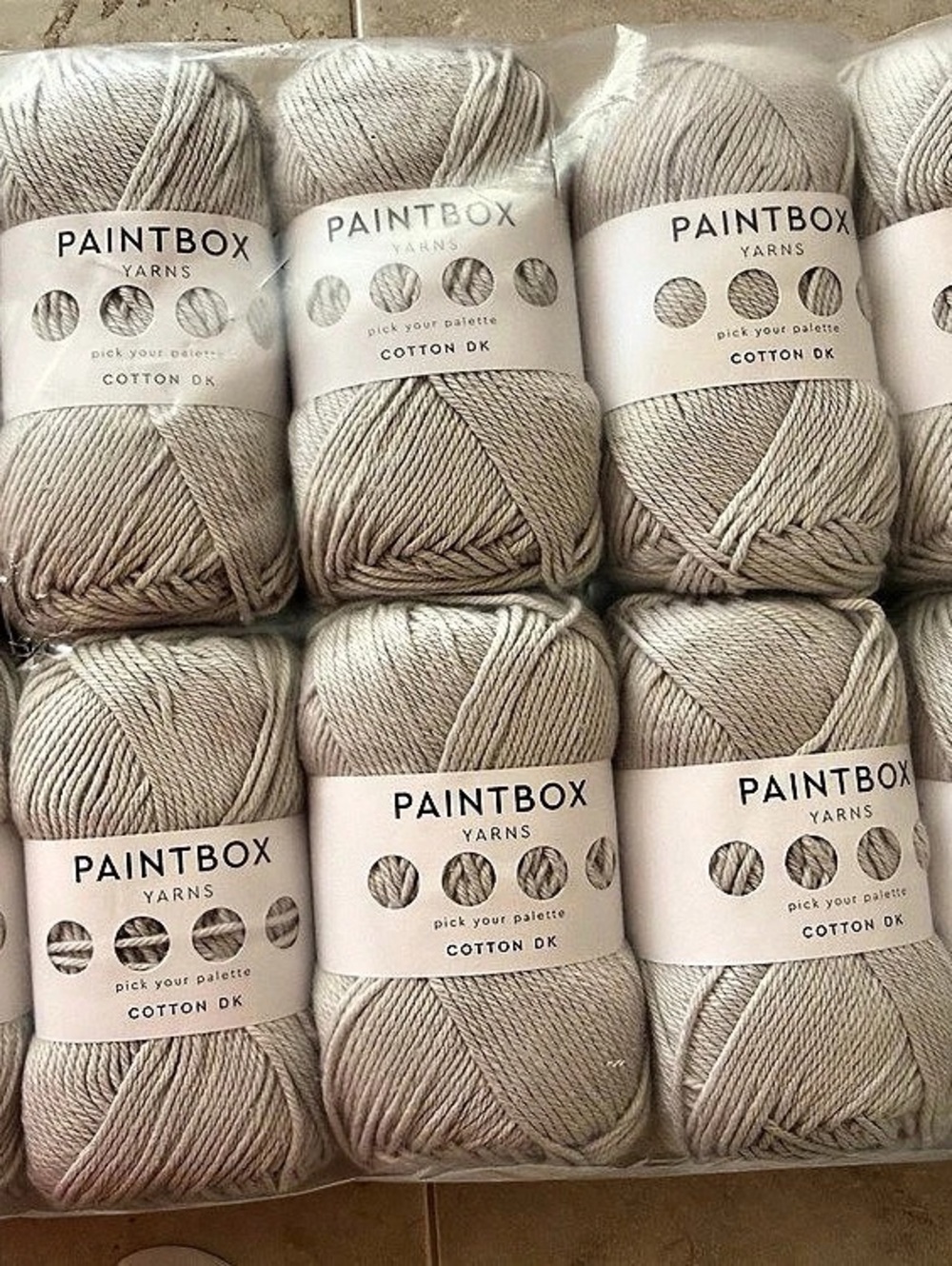 Paintbox Yarns Cotton DK Cotton Yarn 10 Skeins in Misty Gray